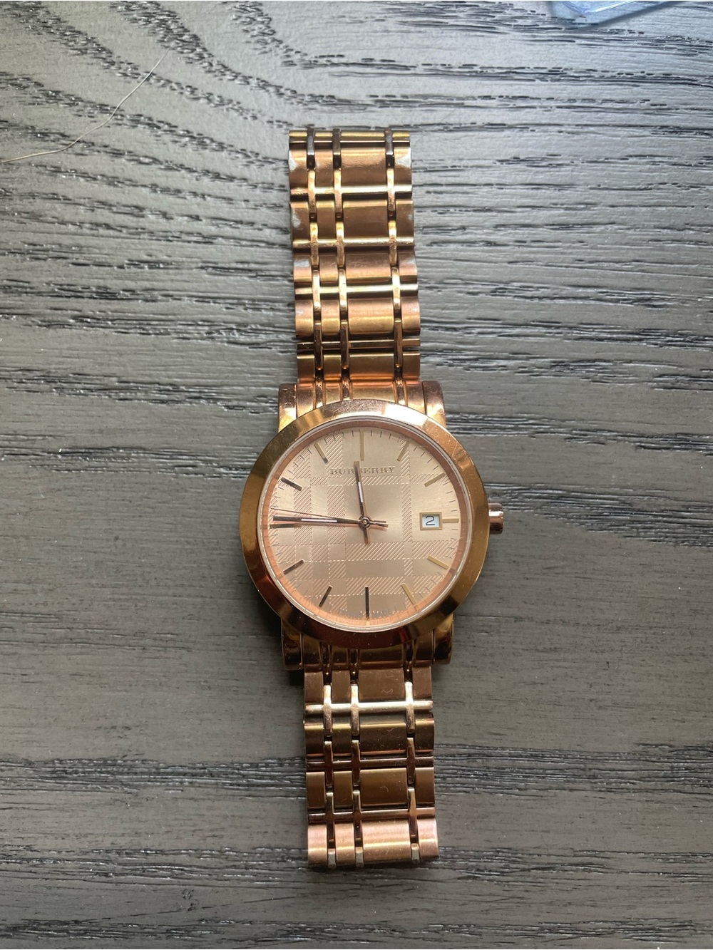 Authentic beautiful Burberry Rose Gold Tone Women's Bracelet Watch